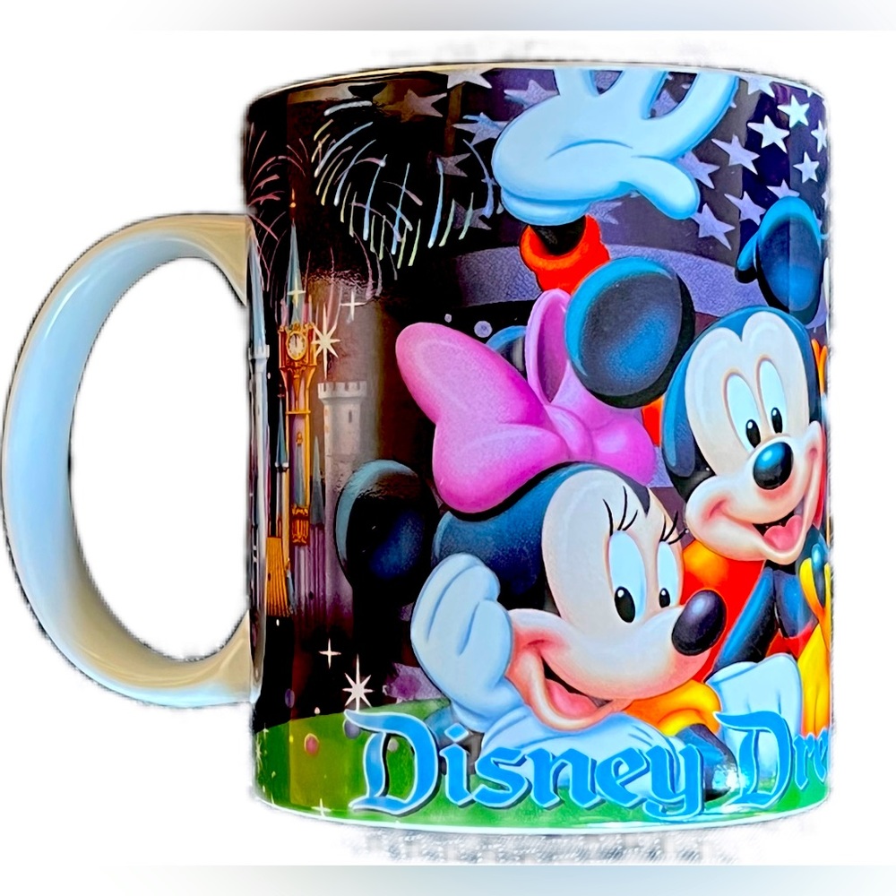 DISNEY DREAMS FLORIDA MUG. Mickey Mouse and Friends. Jerry Leigh design. 10 Oz